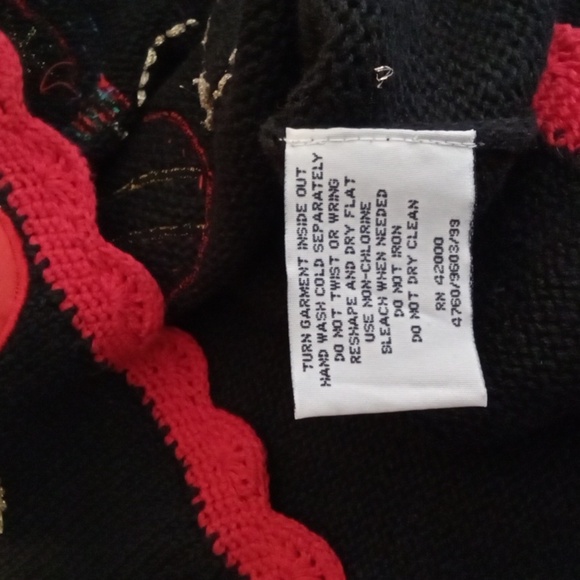 Nutcracker Vintage Holiday Ornament Knit Holiday Womens Sweater Button Small - Picture 6 of 10